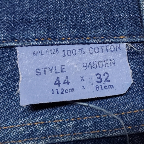 Vintage 1970s Wrangler Unisex Extra High Rise Boot Cut Dark Wash Jeans 945DEN - Picture 11 of 11